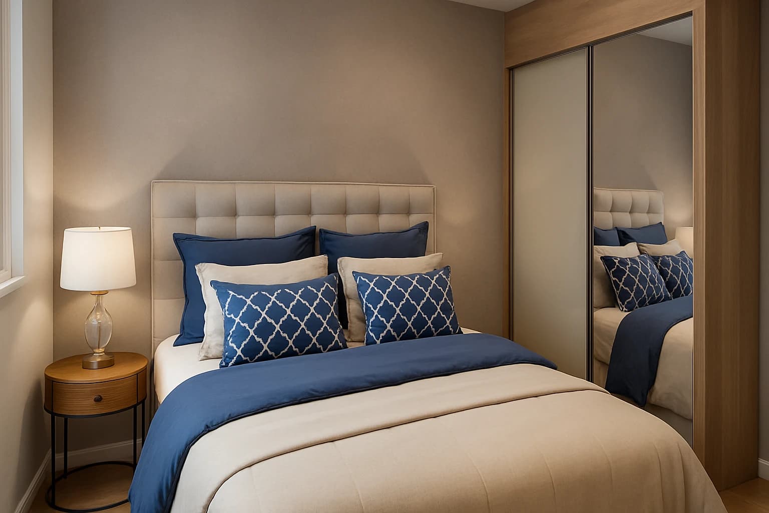 Dormitório de casal moderno – aconchego de hotel com praticidade do dia a dia