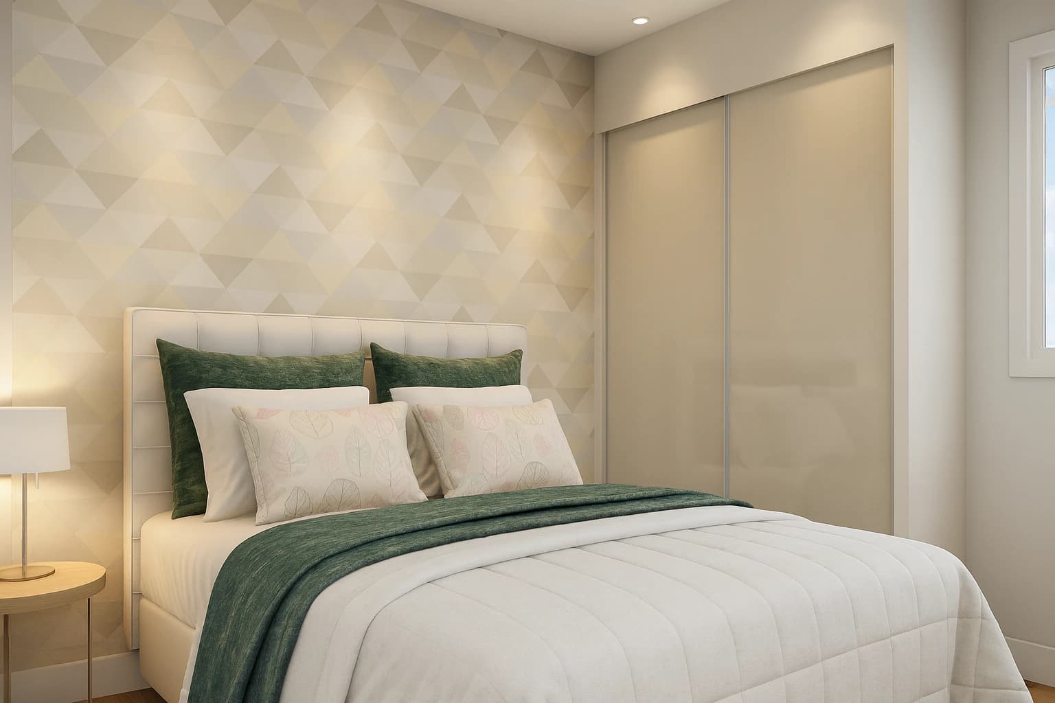 Quarto de casal moderno – leve, aconchegante e feito para relaxar