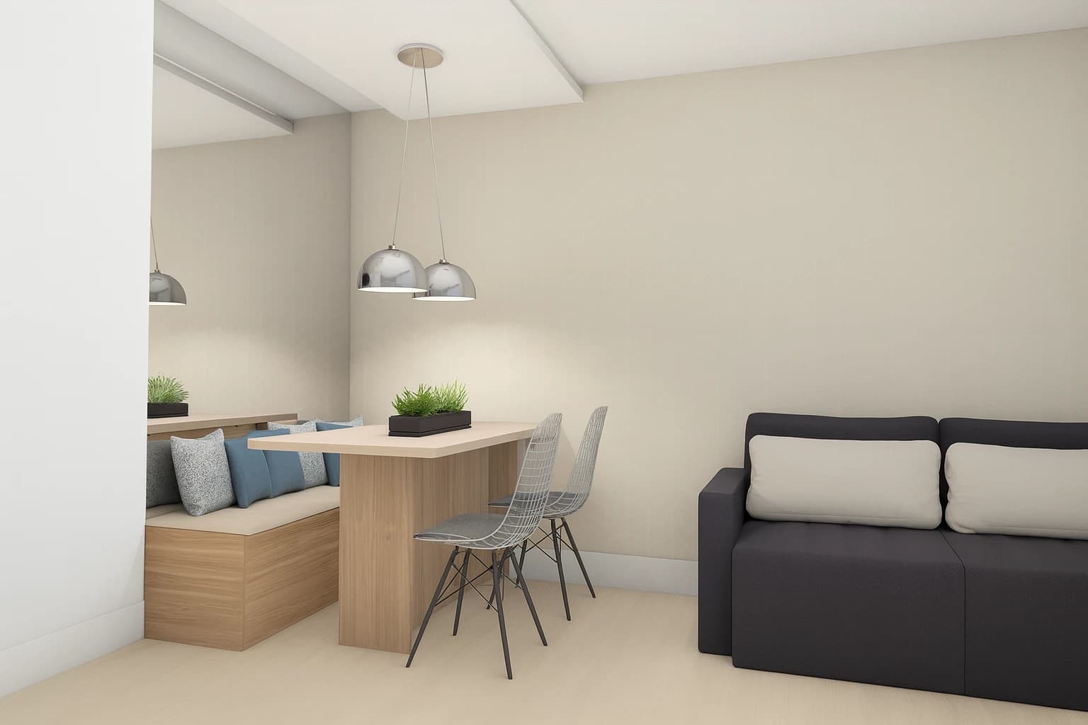 Canto alemão moderno – seu espaço de jantar com conforto e design.